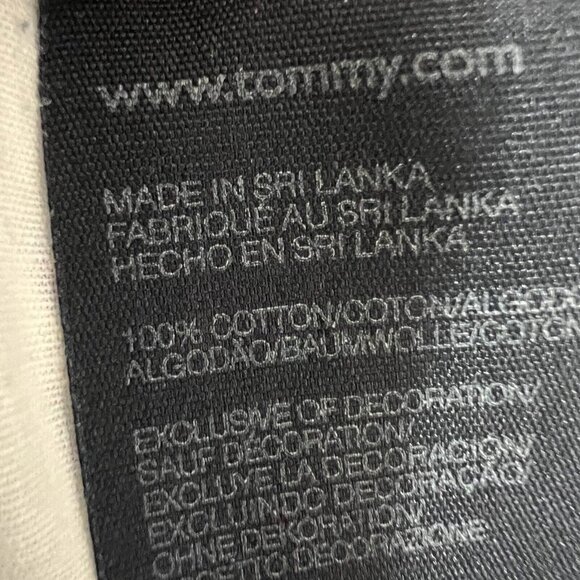 Tommy Hilfiger Chino Shorts Men Sz 38 White Blue Striped Mid Rise Casual Cotton - Picture 9 of 11